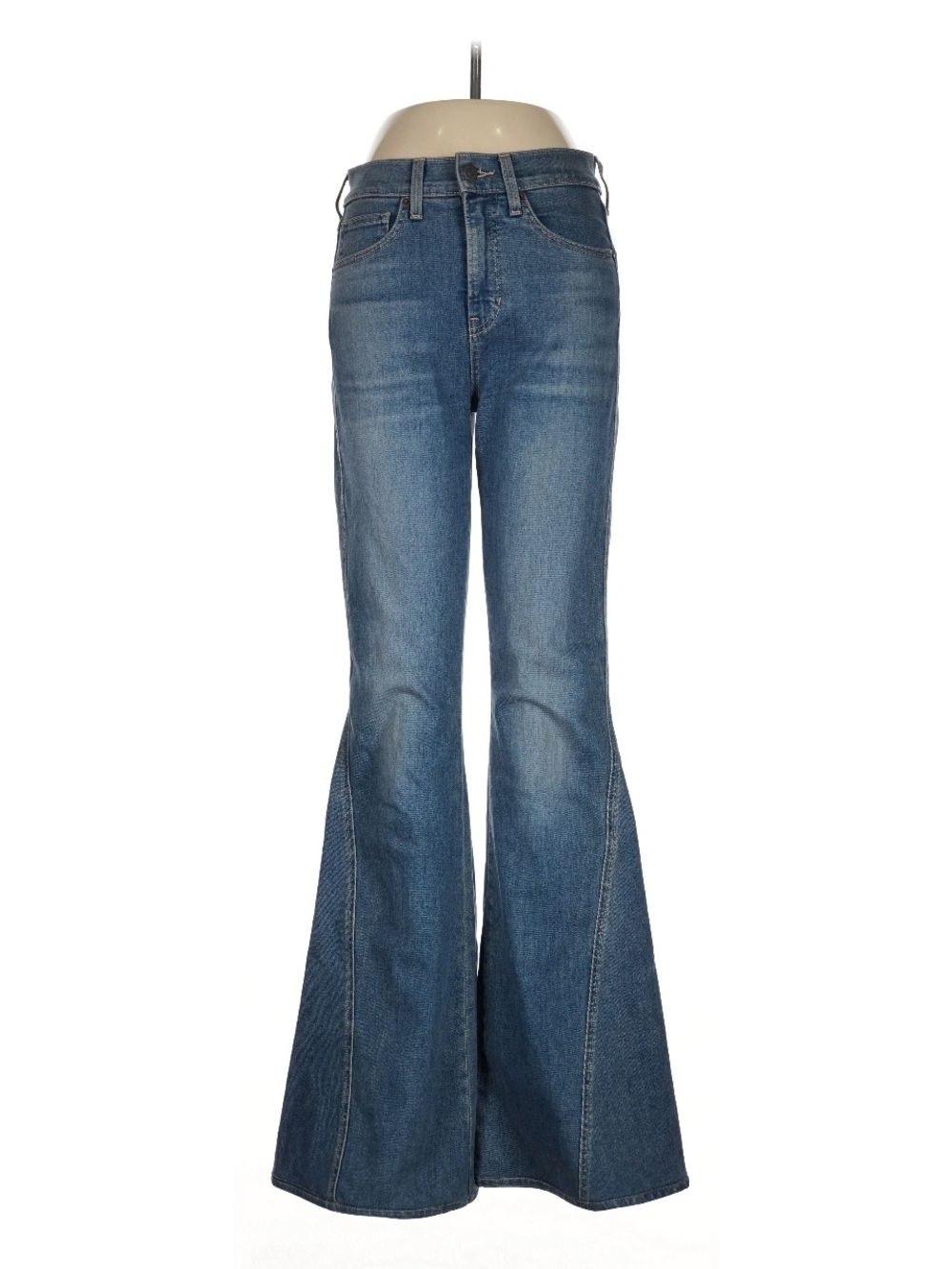Veronica Beard Sheridan Exxagerated Flare High-Rise Jeans EUC 27